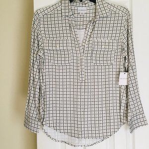 Liz Claiborne printed top Size S